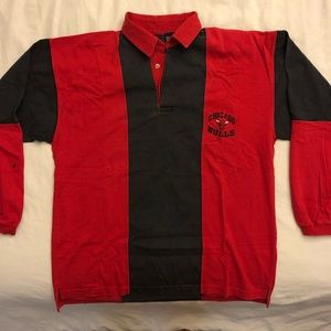 Vintage Chicago Bulls Long Sleeve Polo Size L